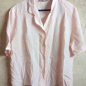 🇫🇷 Ladies Oversized Formal Shirt Top Pink