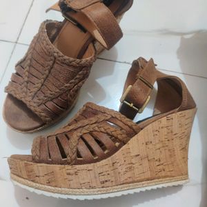 Carlton London Textured Wedges With Ankle-Loop