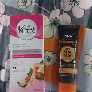 WOW Super Combo (Sunscreen + Veet Strips)