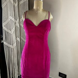 Hot Pink Short Dress (Bust Upto 36)