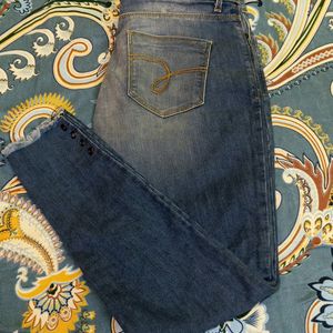 Blue Mid Slim Jeans