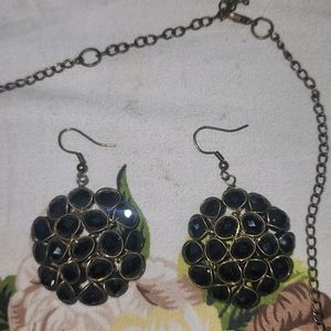 Black Jewellery Set