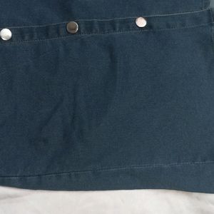 Denim Knee Length Skirt