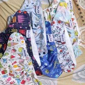 9 Set SuperBottoms Freesize Cloth Diaper