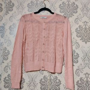 Beautiful PINK Cardigan With Beads