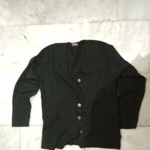 Black Big Size Ladies Cardigan