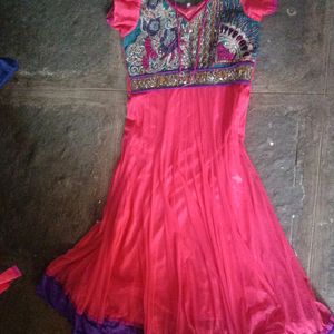 3 Peice Beautiful Colour Anarkali Gown,💕❤️