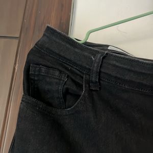 Wide Legged Black Denims