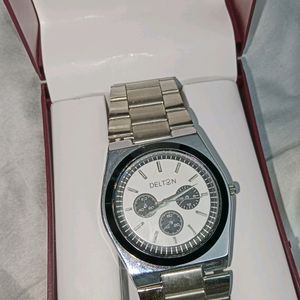 Delton Silver Chain Gents Watch