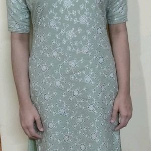 Pastel Green Glitter Kurta