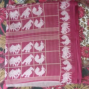 Bird Printed Saree