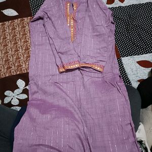 Lavender Colour Kurti