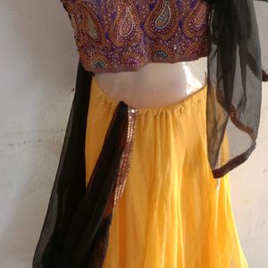 Yellow Lehga Choli