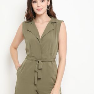 Olive Green Playsuit