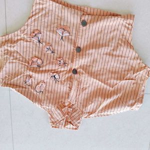 Crop Shirt Top