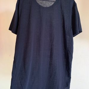 Black Relaxed Fit T-shirt With Dragon Print