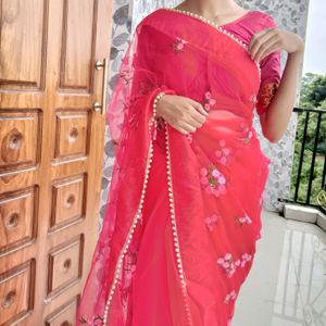 Saree With Blouse Piece