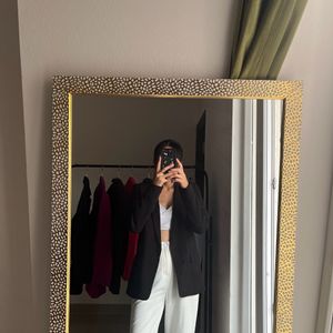 Black Tailored Fit Single Breasted Blazer