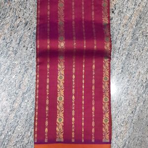 New Kanjivaram Silk Saree With Blouse Attached