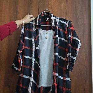 Attachable Vest With Checked Shirt  & Skinny Jeans