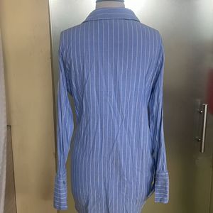 Blue Striped Tie Shirt