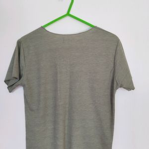 Unbrand, Green Colour Simple Tops For Women