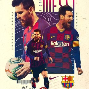 Messi Poster. Football Wall Decor