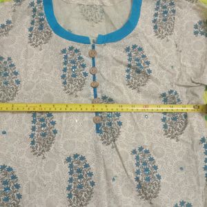 Cotton Kurta With Duppatta