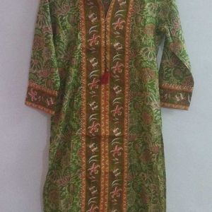 Floral Print Ladies Kurta