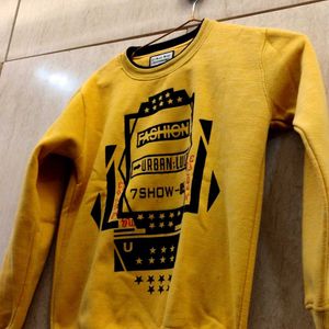 Yellow Sweatshirt/ Hoodie Party Wear