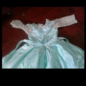 sky blue baby girl dress 1sal 2 sal