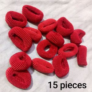 Black And Red Rubber bands (40 Pieces)