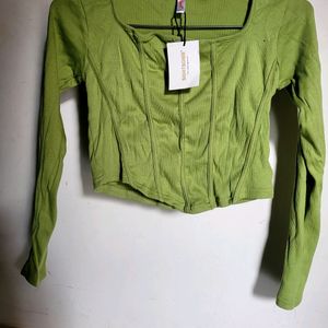 Light Green Corset Top