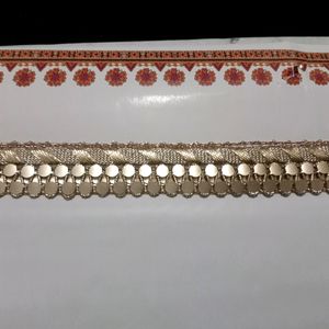 9 Meter Lace Gold Zari Work Design