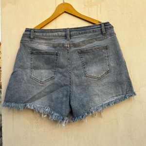 Ribbed High Waisted Shorts