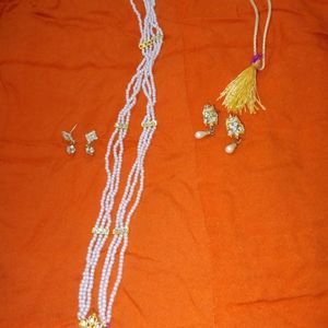 2 Set Of Necklace With Earrings