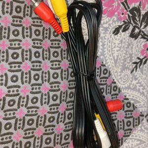 3 RCA Male to Male 3 RCA Audio Video AV Cable. Suitable for TV LC LED Home Theater Laptop PC DVD .Black,1 Pc Pack. (1.5 Meter)