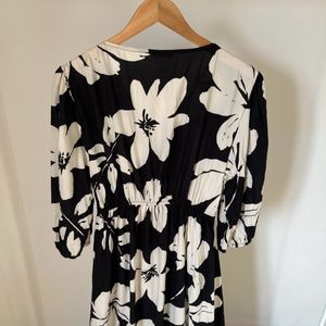 Black Floral Cutout Cotton Maxi Dress