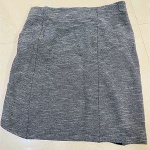 Women Grey Coloured Mini Skirt