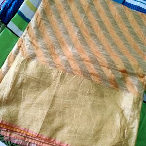 Beautiful Yellow - Golden Handloom Saree