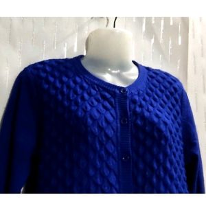 Blue Soft Cardigan sweater For Women's