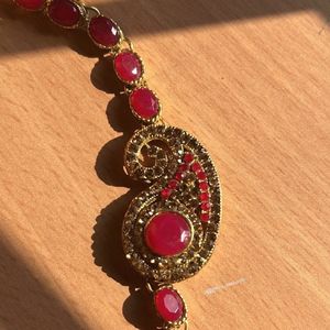 Delicate Ruby Stones Jewellery Piece