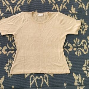 BHS golden Top With Metallic Thread