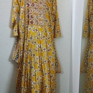 Cotton Anarkali Kurti Set