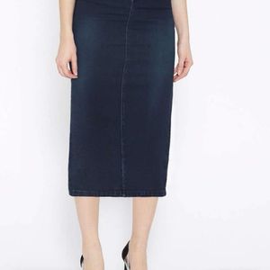 Blue Pencil Skirt