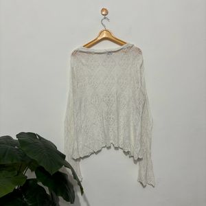 Crochet Front Tie Knit