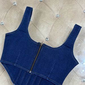 Denim Crop Top