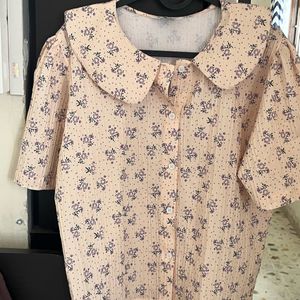 Peter pan collar top women