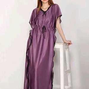 Satin Maxi night dress kaftan nigh