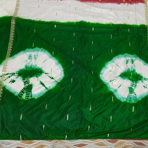 Mysore Silk Tie Dye Zari Pallu Saree